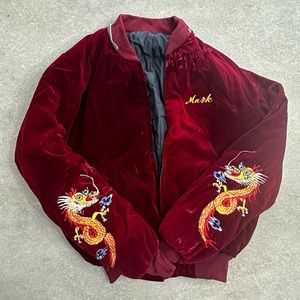 VTG Red Velvet Korea Marines Bomber Jacket